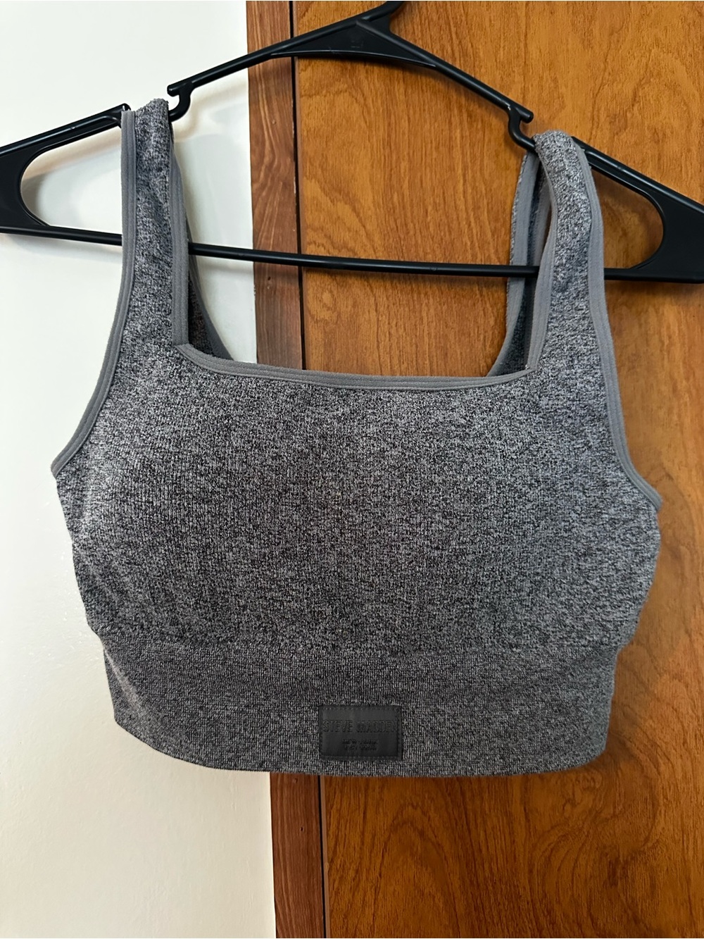 2Steve Madden Seamless Square-Neck Sports Bralette